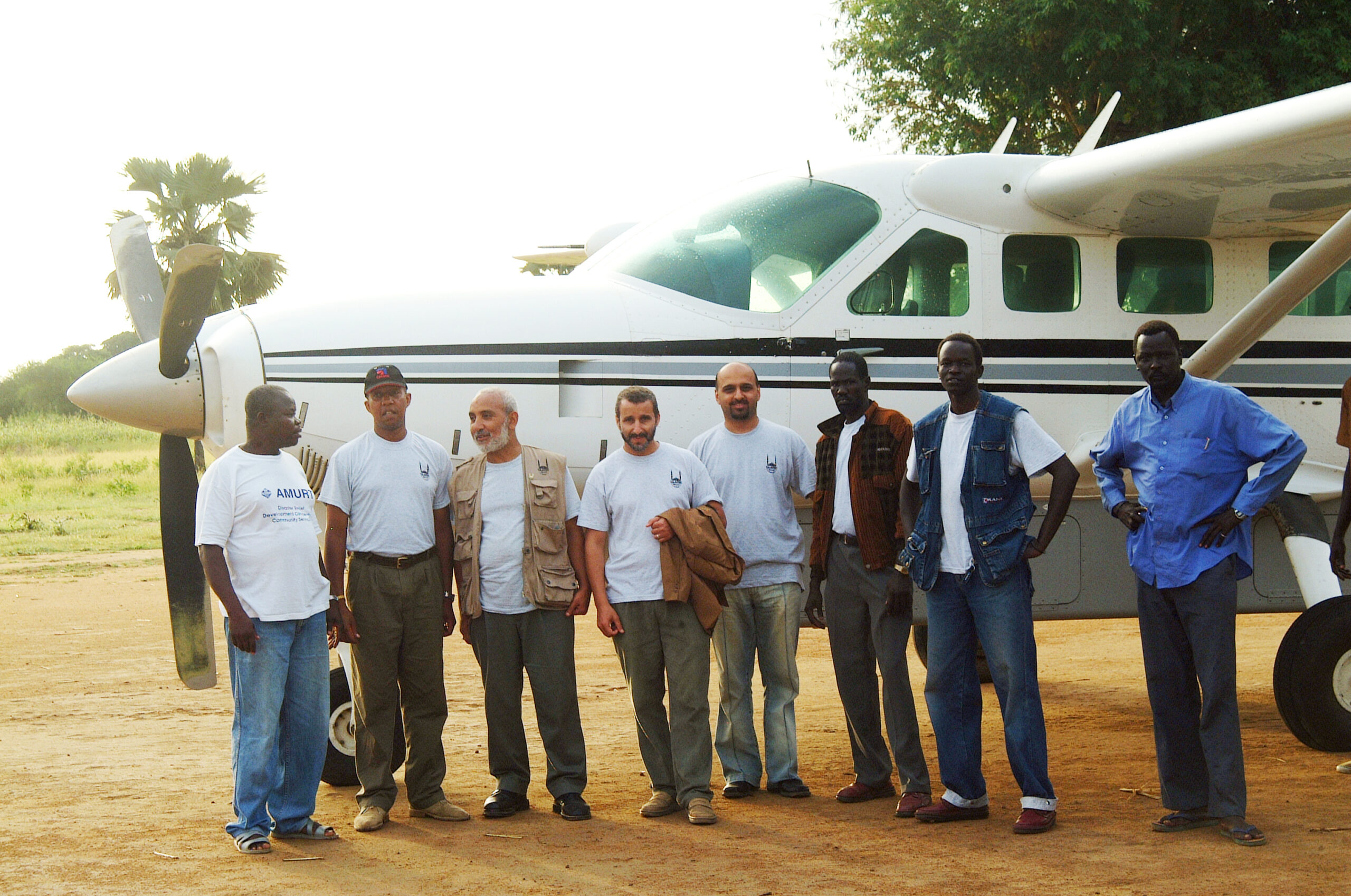 Islamic Relief staff arrive in Darfur following a violent crisis. Sudan, 2004.
