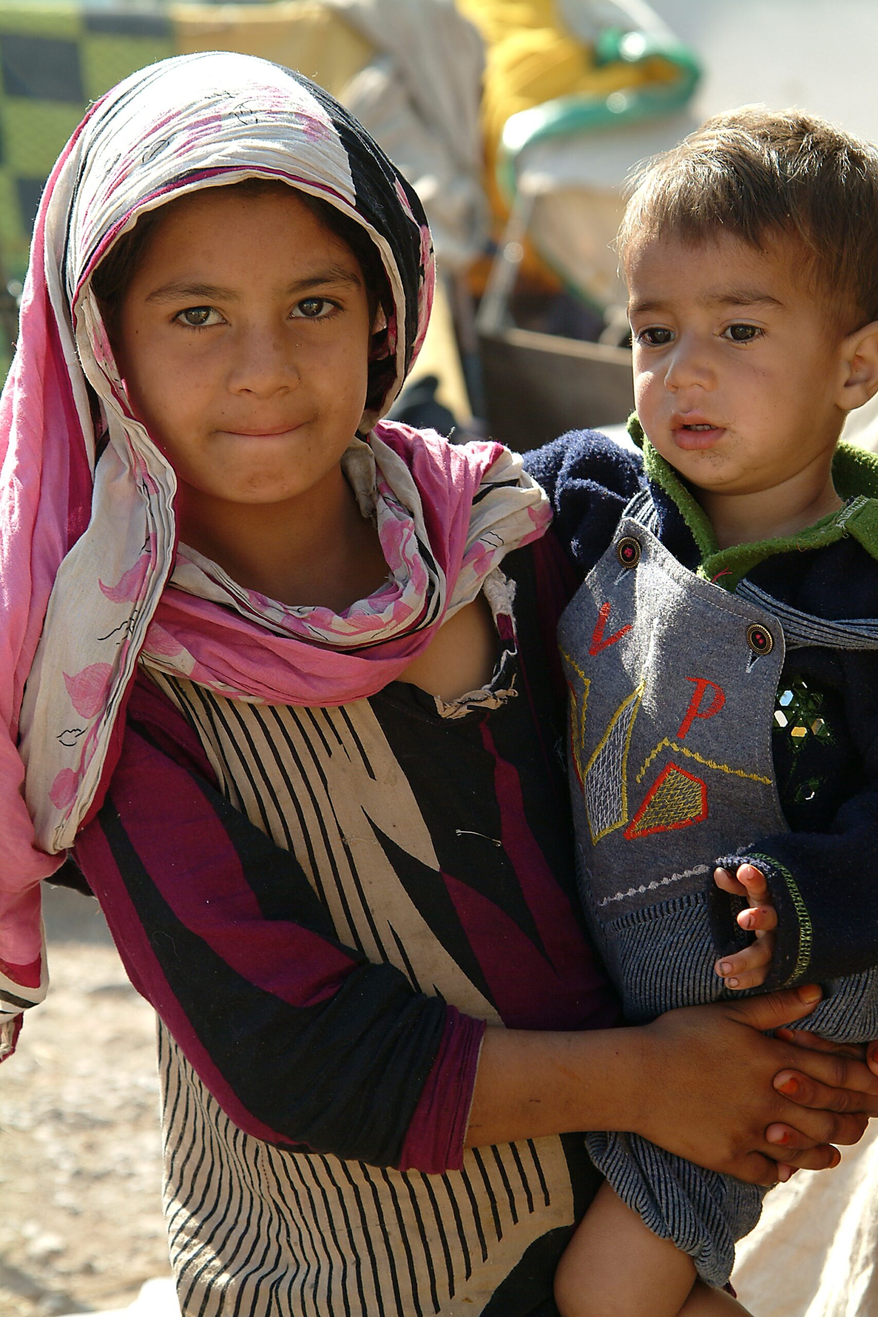 Children affected by a devastating earthquake in Muzaffarabad. Pakistan-administered Kashmir, 2005.